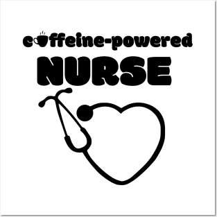 Nursing Student Caffeine Addict Coffee Lover Practicum Funny Nursing Life Posters and Art